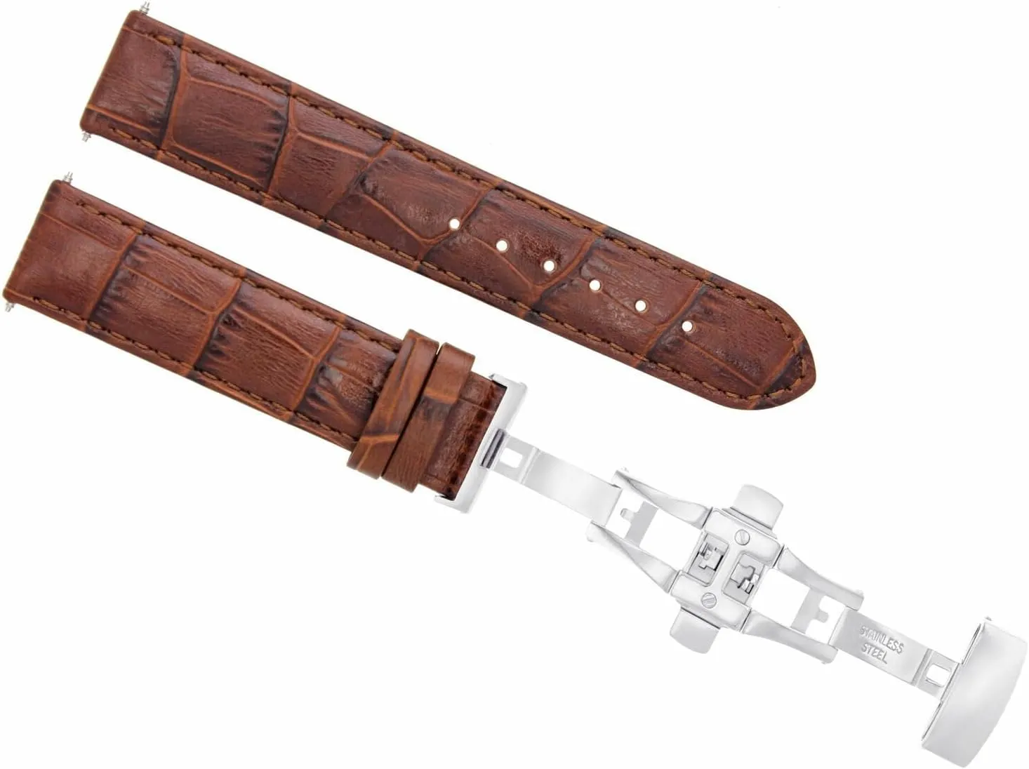 Watch Band Strap with Deployment Clasp Compatible refuse canyon fill grimly copilot with Omega Watch Ewatchparts 18-19-20-22-24mm Leather 