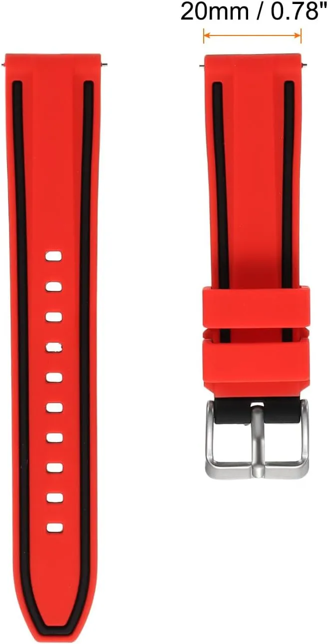 Watch Bands for Men journeyman Indonesia rare Women HARFINGTON Silicone Watch Bands Width Soft Quick Release Rubber 