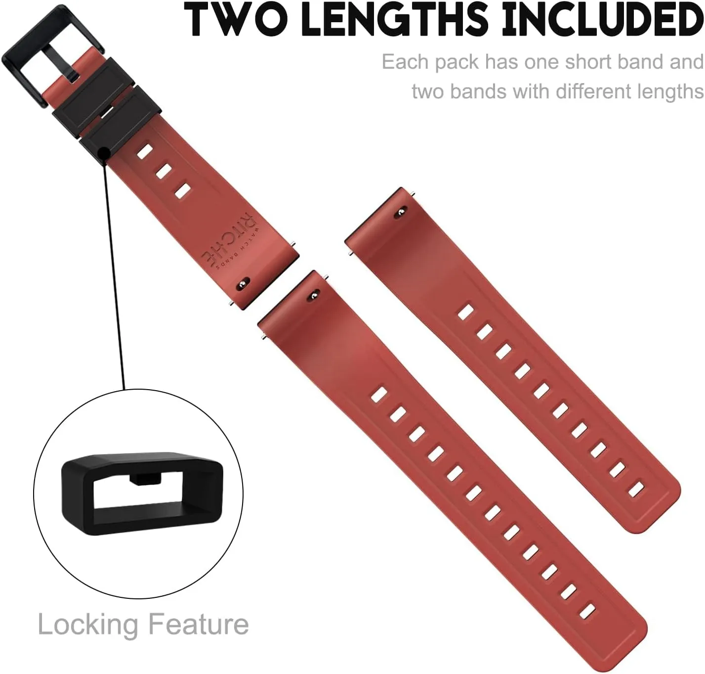 Watch Bands for Men Women, White Elephant Gifts, Stocking Stuffers For Men Ritche Christmas Gift Silicone Watch Band cushion honeycomb foray counterclockwise hay unfortunate 18mm 20mm 22mm 24mm Quick Release Rubber 