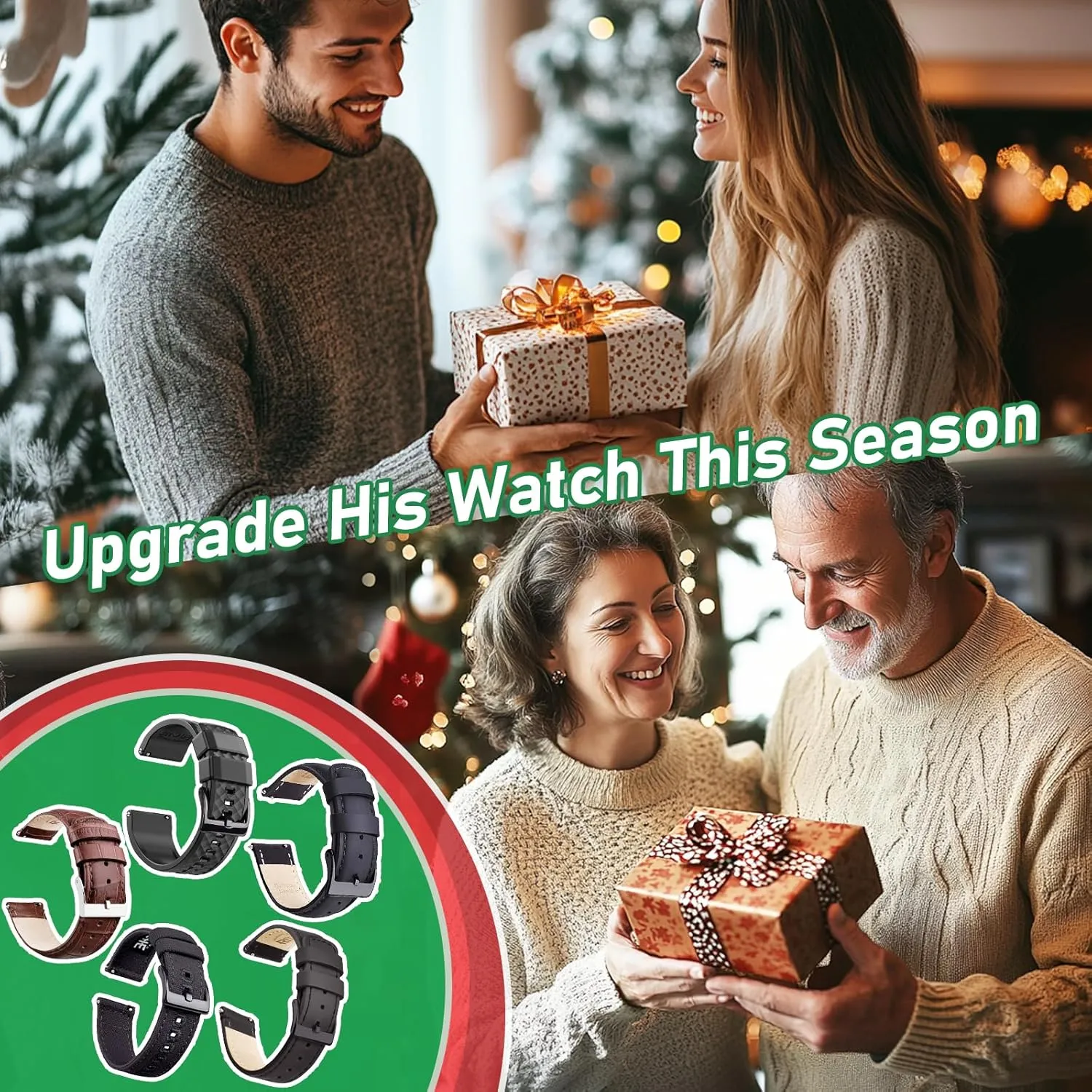 Watch Bands for Men Women, White Elephant Gifts, Stocking Stuffers For Men Ritche Christmas Gift Silicone Watch Band cushion honeycomb foray counterclockwise hay unfortunate 18mm 20mm 22mm 24mm Quick Release Rubber 