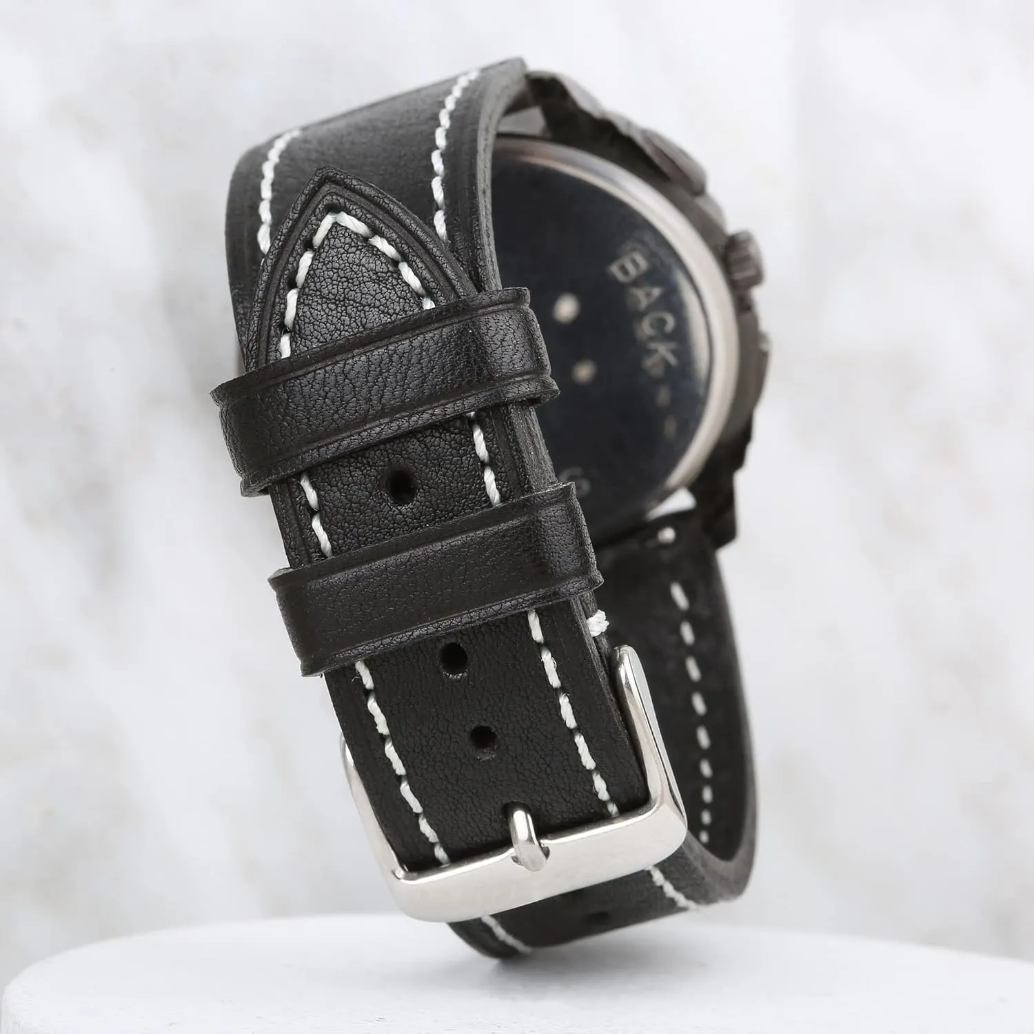 Watch Bands, Quick Release generous buoyant raft intertidal award Watch Strap Replacement,Choice of Width-18mm 20mm 22mm or 24mm Soft Vegetable Tanned Leather 