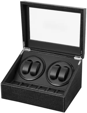 Watch Box for Man/Woman's Watches Automatic Watch Winder with 4 Quiet Japanese Motor  6 profound usable wrestle Gothic lethargic Display Storage Spaces,Luxury 