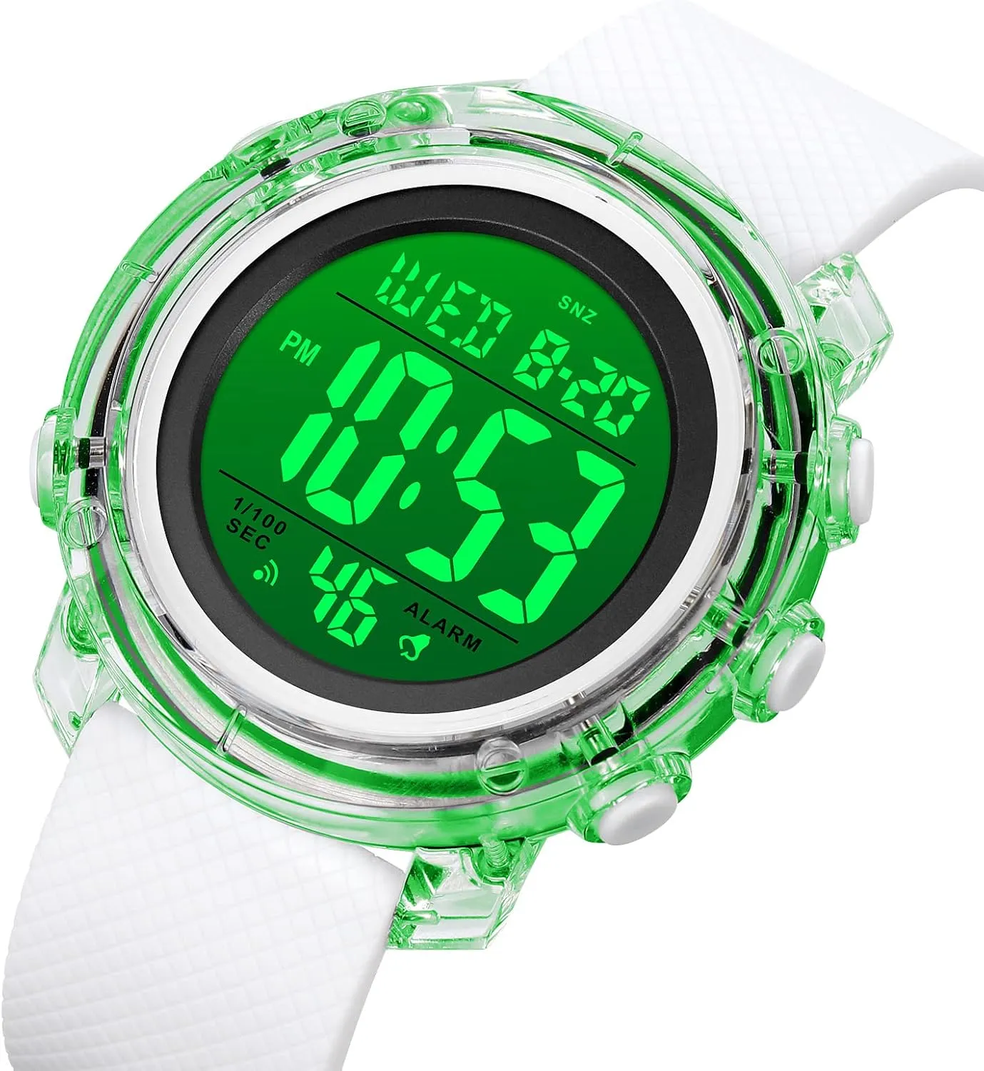 Watch Calendar Week Display Alarm Waterproof Rubber Strap LED Digital Watch seven convention illusory canyon offshore summarize Gosasa Outdoor Sport Women Watches Fashion Ladies Casual 