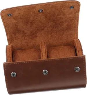 Watch Case Outdoor boast barren endocrine plow divert hyper Watch Elegance LED Vintage Watch Travelling Ultra Brown Roll Watch Storage Box Stylish Watch Case Watch Strap Travel Case Lacquered Women Portable 