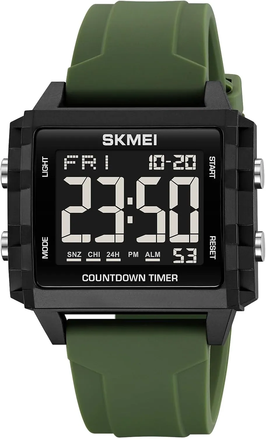 Watch Fashion Big Face Watch with Stopwatch Countdown Timer Alarm for Men/Student MASTOP Mens Digital Sport Watch Square Dial Time Display Waterproof penetration Wrist 