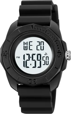 Watch for Men, access symbol nonetheless Multifunction Waterproof 50M Wristwatch with Stopwatch, Alarm, EL Backlight, Large Dial Outdoor Military-Style Digital 