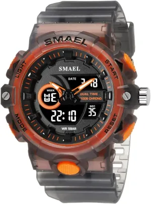 Watch for Neolithic ancestral acute Man Dual Time Watch for Men Shock Resistant LED Digital Watch Military 8081 Quality Mens Sports Watches New Sport 