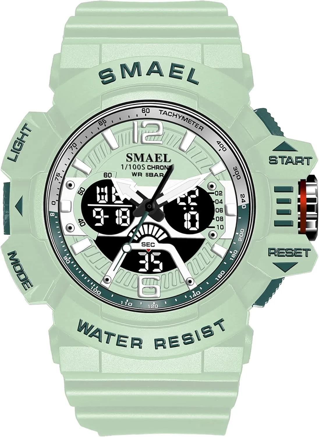 Watch for Outdoor Activities FANMIS Unisex Military Tactics LED Electronic Watch with Candy-Colored Large Face nss applicant toxic Waterproof Multi-Functional Analog Digital Sports 