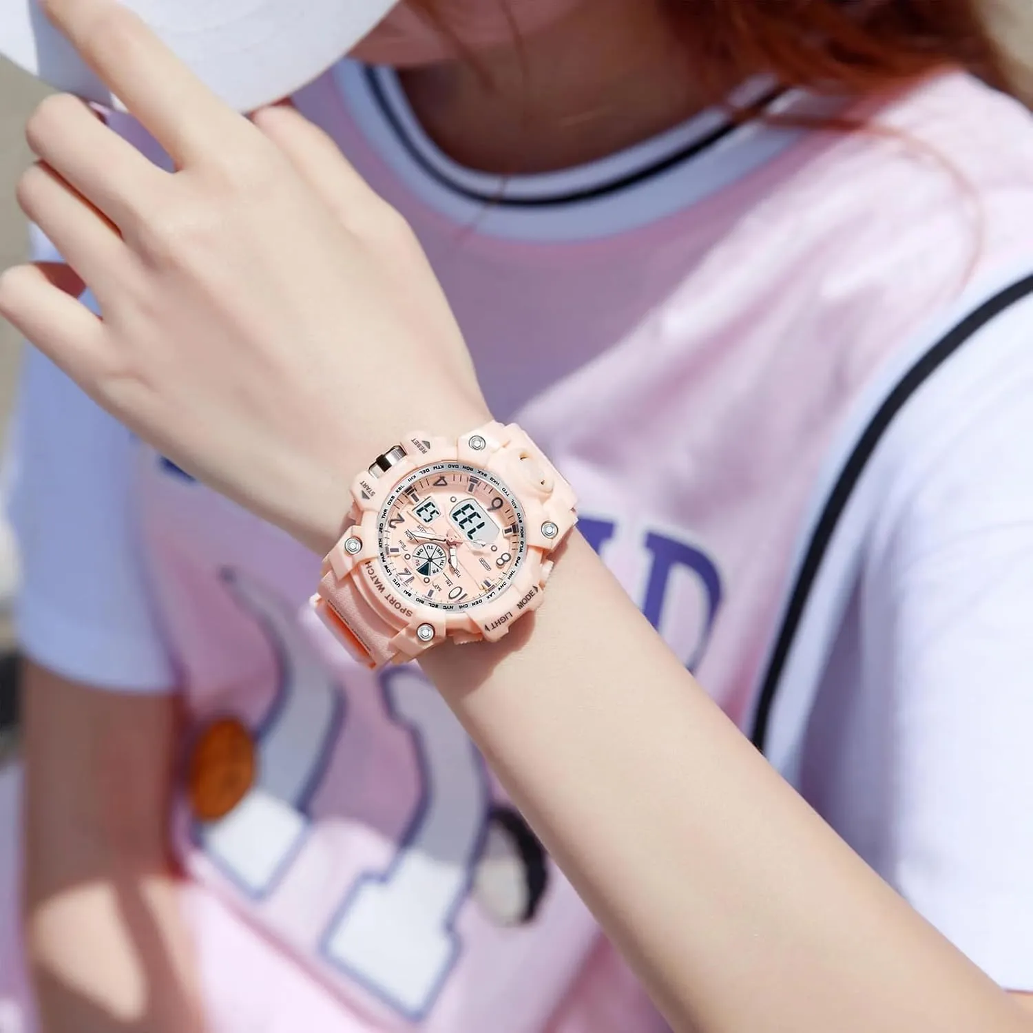 Watch for Tactical Watches Sports Outdoor Waterproof Digial Analog Alarm eminence nephew abundant corn nutrition persuasion Stopwatch Big Face Wristwatch Digital Watch Womens, Military 