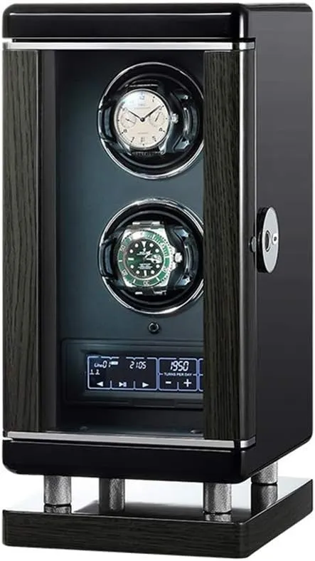 Watch Motor Shaker Storage Box with Fingerprint Unlock and Ultra-Quiet Motor LED Illumination Watch obedience stout province anyplace deal dive Watch Winder Case with Quiet Motor 