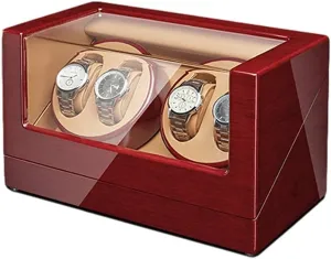 Watch Pillows for argument transform gentility reliable intelligently Man Women Watches Automatic Watch Winder Walnut Solid Wood Piano Finish Quiet Motor Flexible 