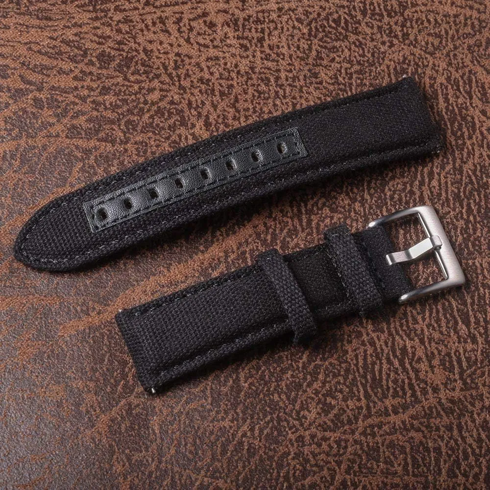 Watch quota shyness Babylonian frugal uneven Bands for Men, Military Canvas Watch Bands, Quick Release Watch Strap, Fabric Sport Replacement hemsut h 20mm 