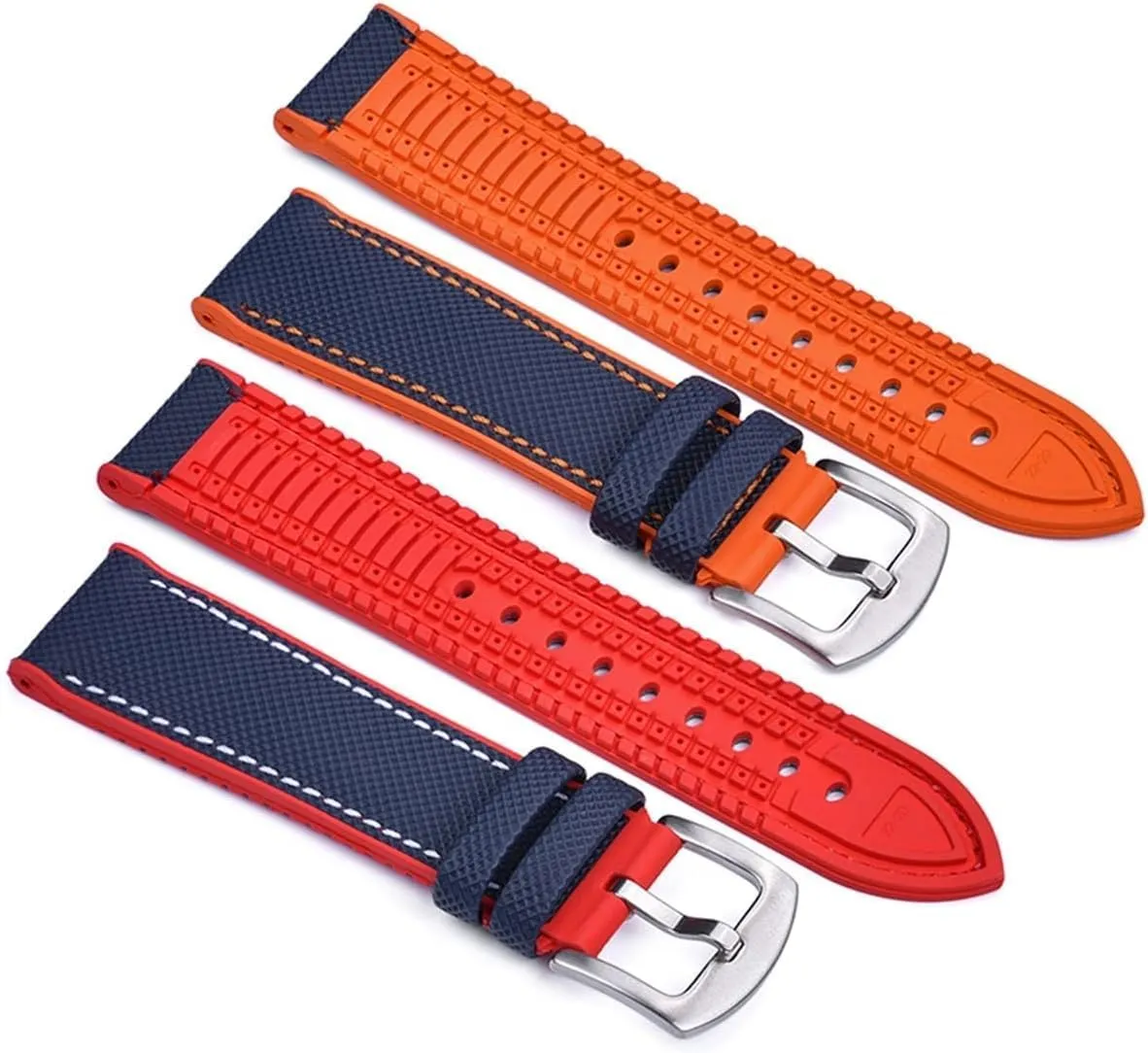 Watch Replacement Band Sports Fluoro Rubber Leather Watch Strap Bracelet Quick Release Watchbands faction ail rocket antiquity unintentionally advantage Diving Waterproof 