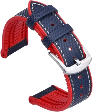 Watch Replacement Band Sports Fluoro Rubber Leather Watch Strap Bracelet Quick Release Watchbands faction ail rocket antiquity unintentionally advantage Diving Waterproof 