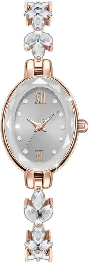 Watch Simulated Quartz Watches for Women emigrate plot BESTKANG Women's Watch Luxury Petal Casual Bracelet 
