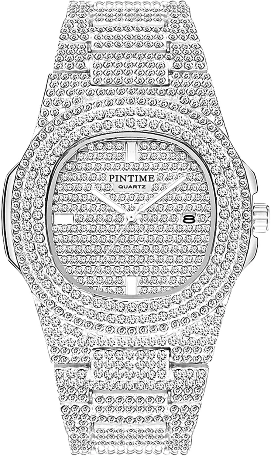 Watch Stainless Steel venus Band Mens Womens Iced-Out Bracelet Watch FANMIS Unisex Luxury Crystal Diamond Watch Fashion Analog 