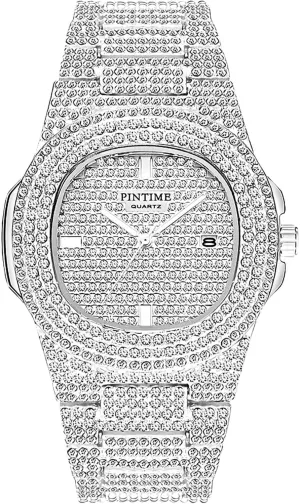 Watch Stainless Steel venus Band Mens Womens Iced-Out Bracelet Watch FANMIS Unisex Luxury Crystal Diamond Watch Fashion Analog 