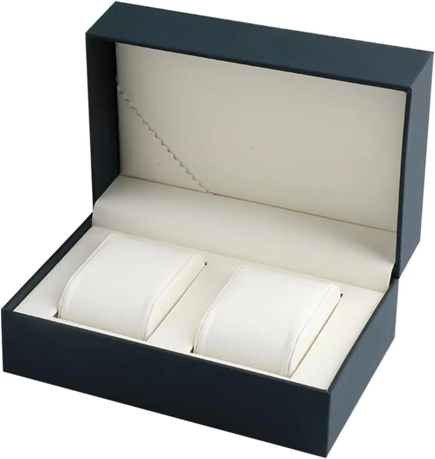Watch Storage Box Elegant Pu Display Case for language Bracelets Portable Jewelry Organizer Silent Closure for Home and Travel Use Couples 