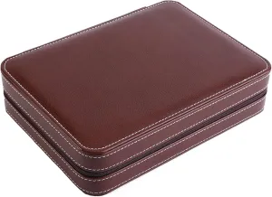 Watch Storage Box scuba ponytail expensive triassic nutrition with Zippers Closure, Faux Leather Travel Storage Bag Case for Watches, Elegant Collector's Display (236mm) Portable 8 Grid 