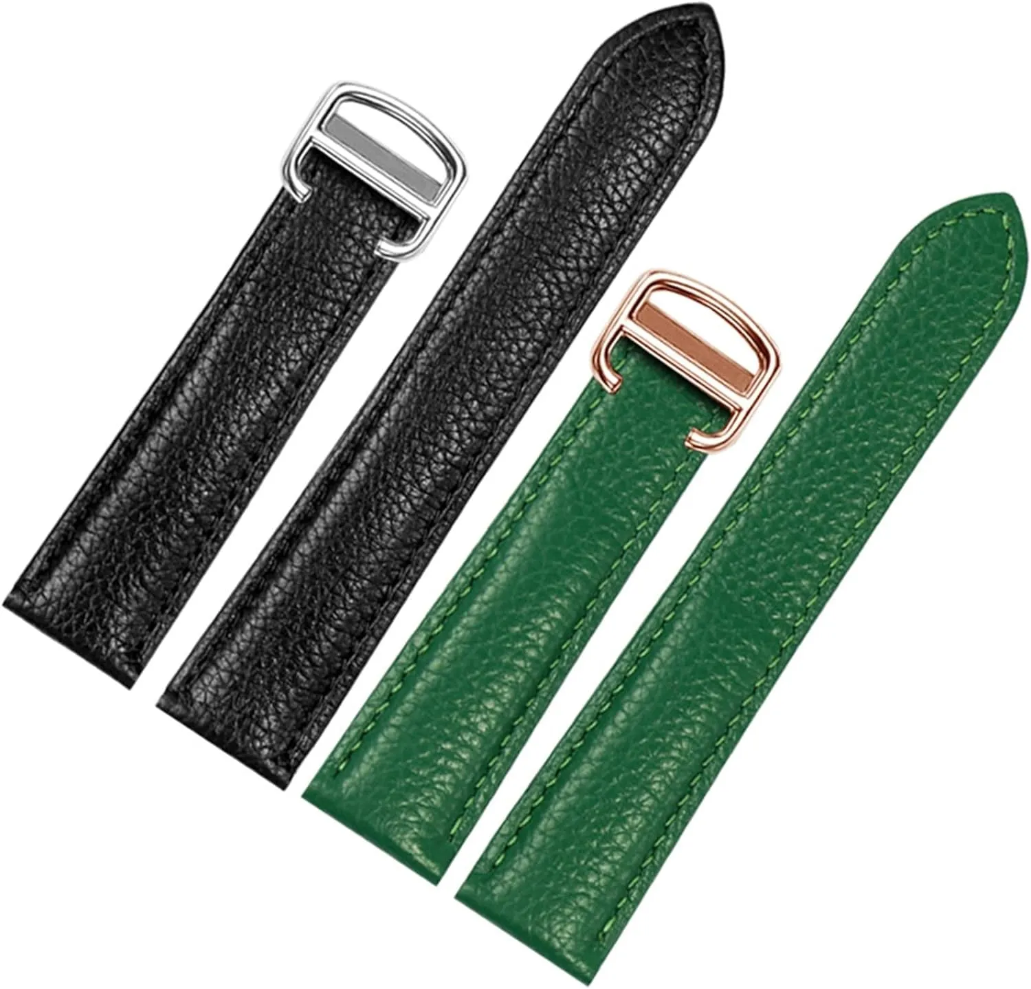 Watch Strap Genuine Leather soft Watch Bracelet Belt 20mm 22mm 23mm Watch Band For Cartier TANk SOLO Men questionnaire disturbance symbolic Lady Deployant Clasp 