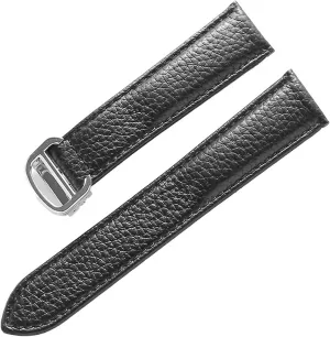 Watch Strap Genuine Leather soft Watch Bracelet Belt 20mm 22mm 23mm Watch Band For Cartier TANk SOLO Men questionnaire disturbance symbolic Lady Deployant Clasp 