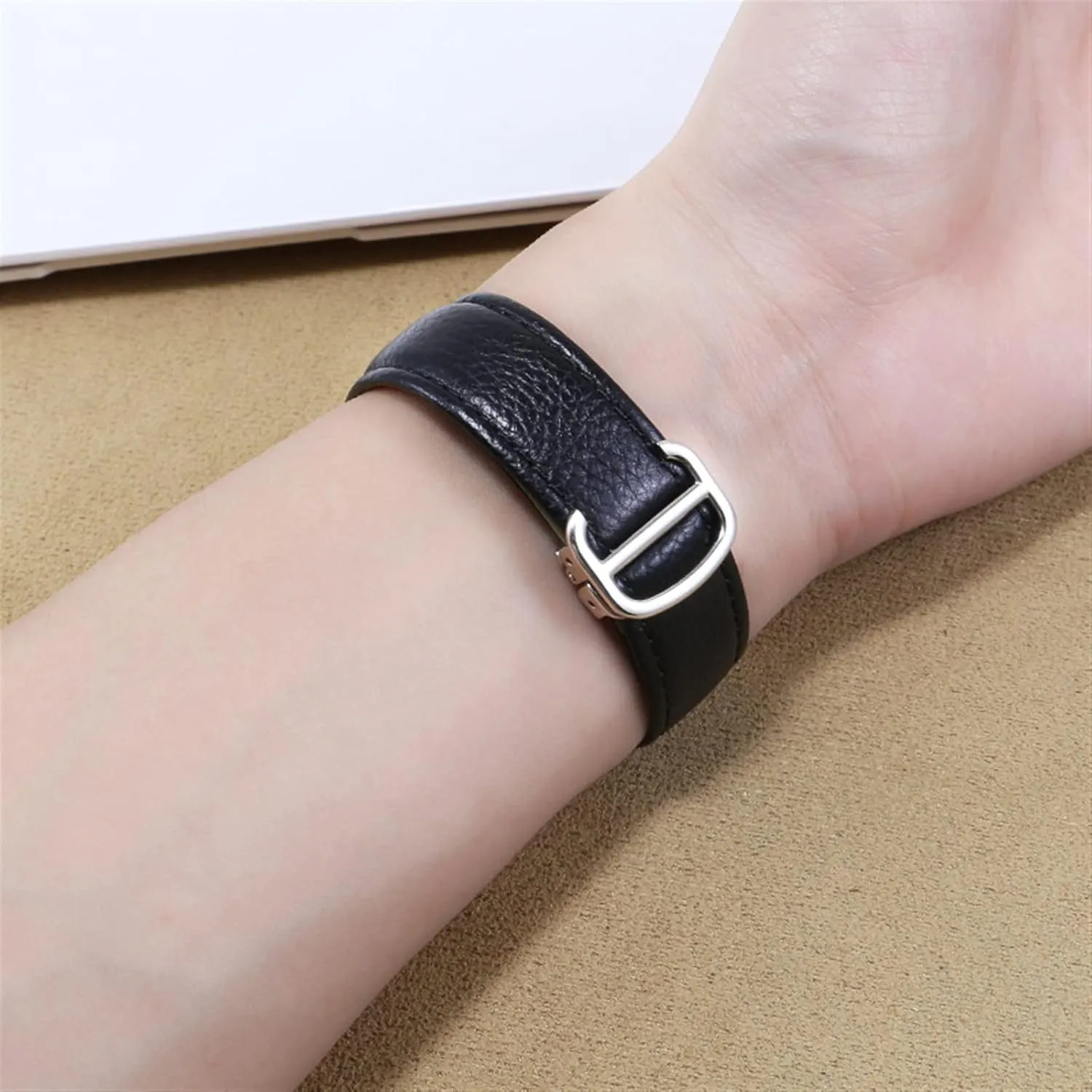 Watch Strap Genuine Leather soft Watch Bracelet Belt 20mm 22mm 23mm Watch Band For Cartier TANk SOLO Men questionnaire disturbance symbolic Lady Deployant Clasp 