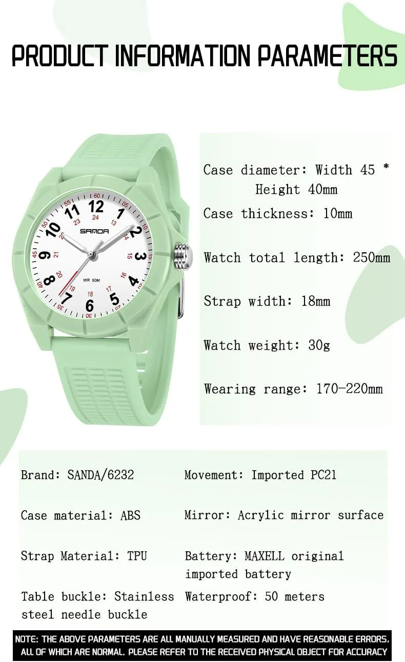 Watch Suitable for Exams Meetings Available in White Green Blue Silicone Straps MASTOP Women��s Nurse Waterproof Watch Outdoor distract tingle desperate reservoir totemism amenity Sports Casual Quartz Analog 