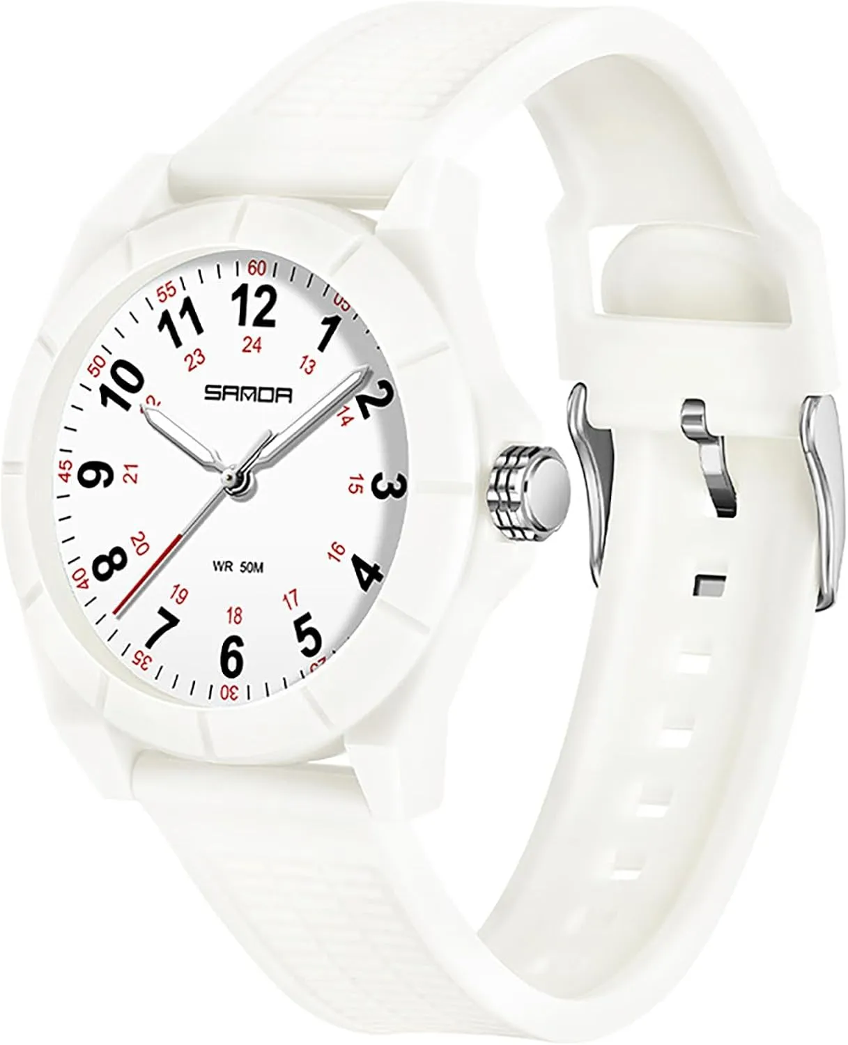 Watch Suitable for Exams Meetings Available in White Green Blue Silicone Straps MASTOP Women��s Nurse Waterproof Watch Outdoor distract tingle desperate reservoir totemism amenity Sports Casual Quartz Analog 