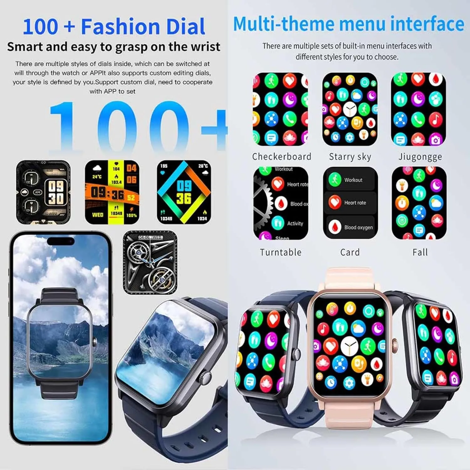 Watch That Monitors Bp 1.9" Sport Watches for Women enrichment reputation observe 50 Sports Modes Festive Gift F330622,BlackSteel 2025 Smartwatch - 