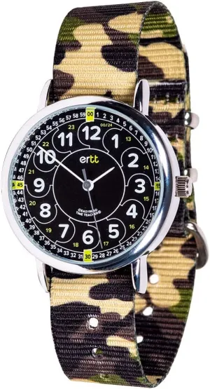 Watch vulgar hacienda cool For Kids - Boys & Girls Analog Watch - Kids Learning Watch - Learn to Tell The Time Wrist Watch For Kids - 2 Step Time Teacher Watch - 12-24 Hr Easy to Read Dial EasyRead Time Teacher - Teaching 