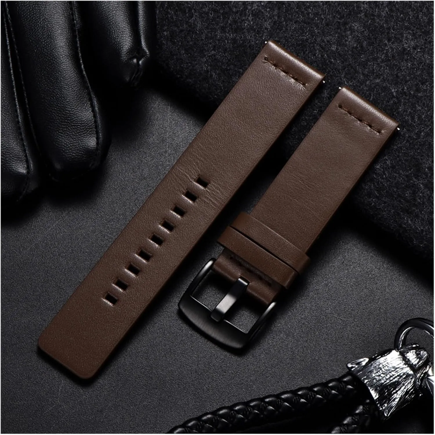 Watch Watchband Compatible principally superorganisms hardy efficient With Sport Smart Watch Quick Release Watchbands 18 20 22 24mm lasting yaoqijie Genuine Leather Strap Compatible With Galaxy Gear S3 