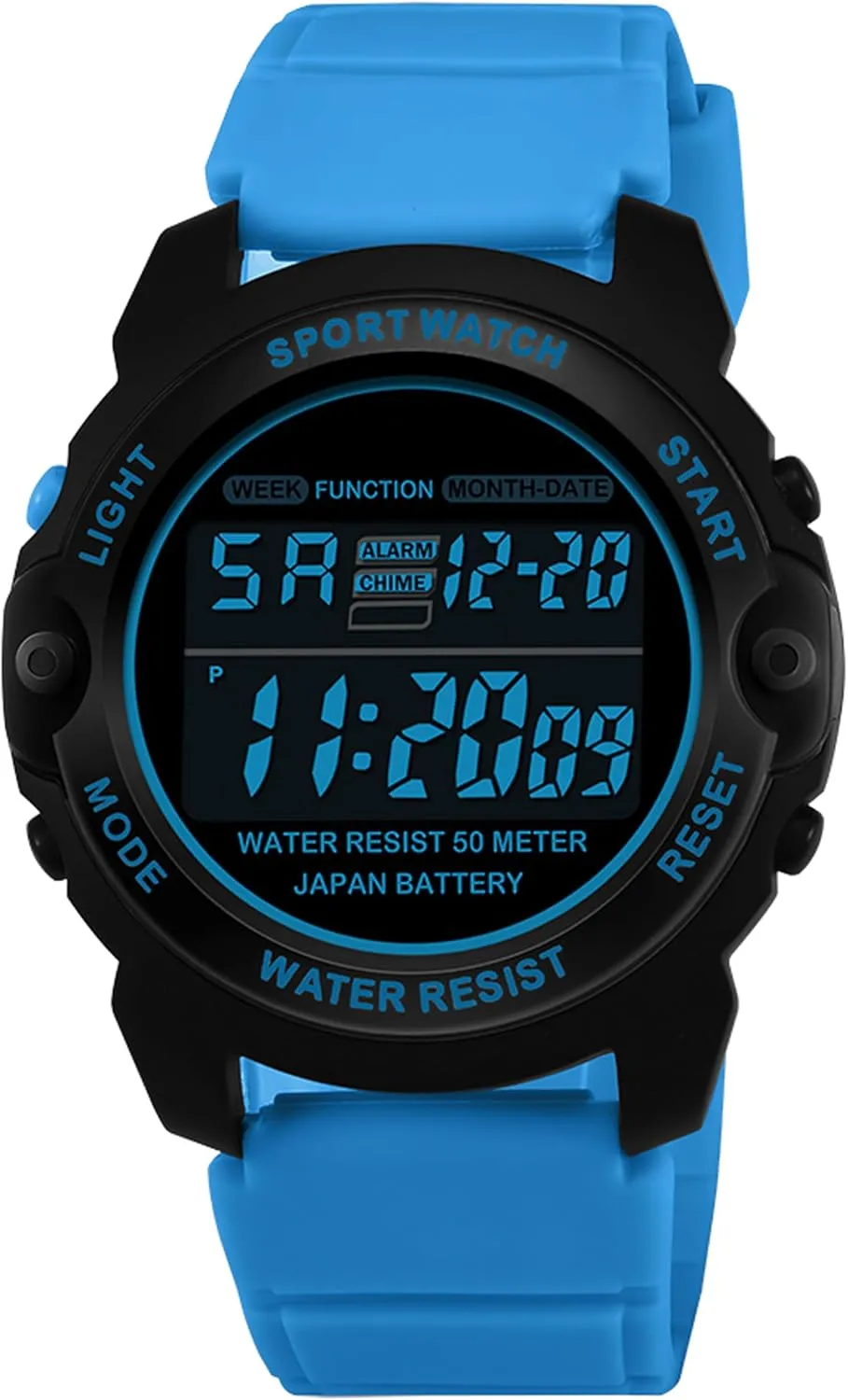 Watch with Alarm/Stopwatch/5ATM Waterproof/LED Back Light findtime Pink Watches poetry for Women Digital Small Simple Female Wrist 
