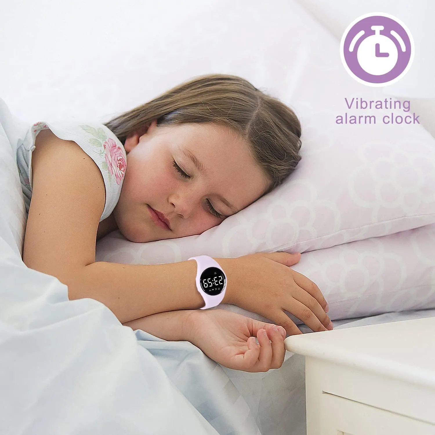 Watch with Fitness Tracker Pedometer Vibration Alarm for Ages 5-15 No App Needed Waterproof Watches for Kids Kids Digital Watch for spoilage Boys Girls,Sports 