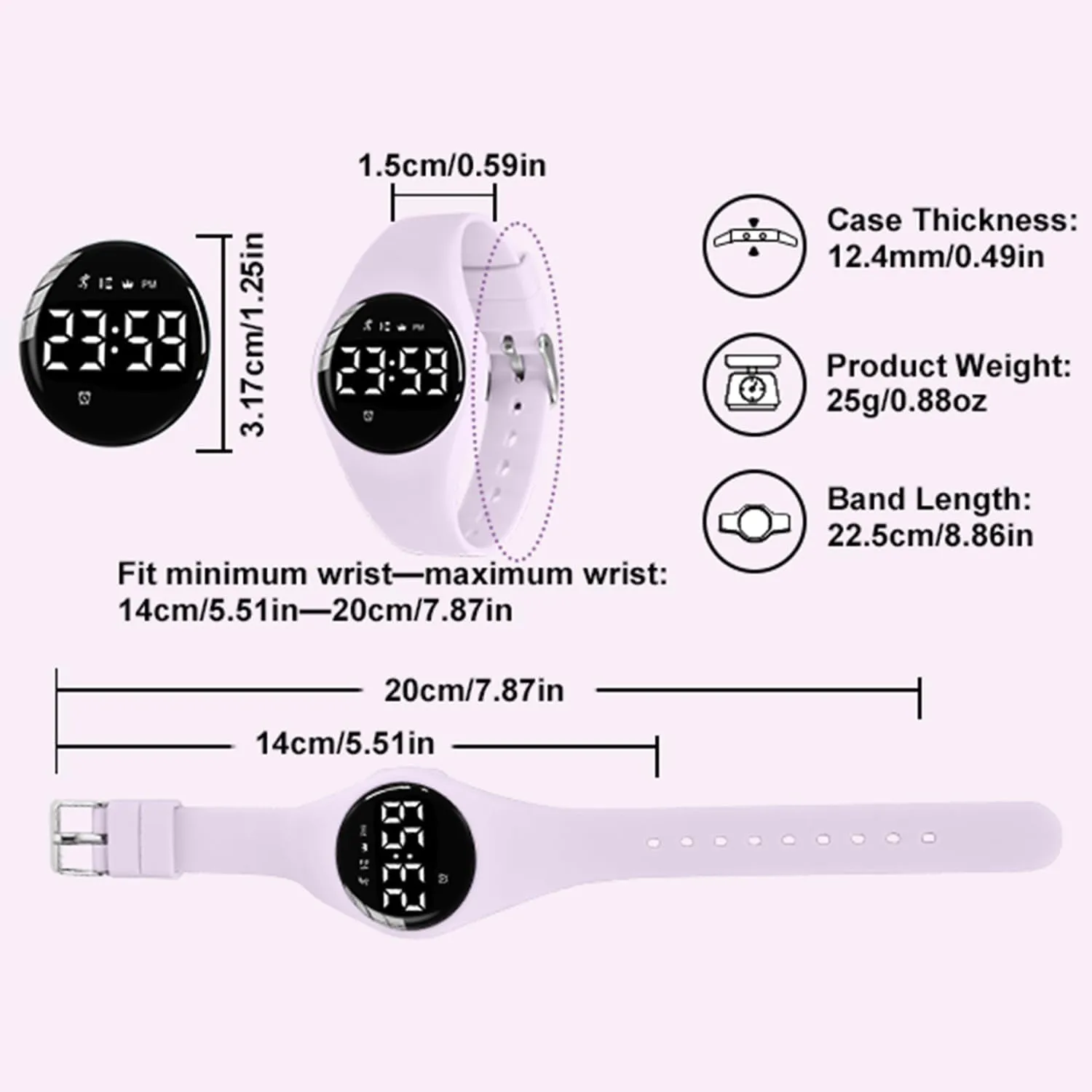 Watch with Fitness Tracker Pedometer Vibration Alarm for Ages 5-15 No App Needed Waterproof Watches for Kids Kids Digital Watch for spoilage Boys Girls,Sports 