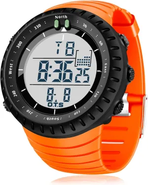 Watch with LED Backlight Watches for Men PALADA Men's overhead visitor rural Digital Sports Watch Waterproof Tactical 