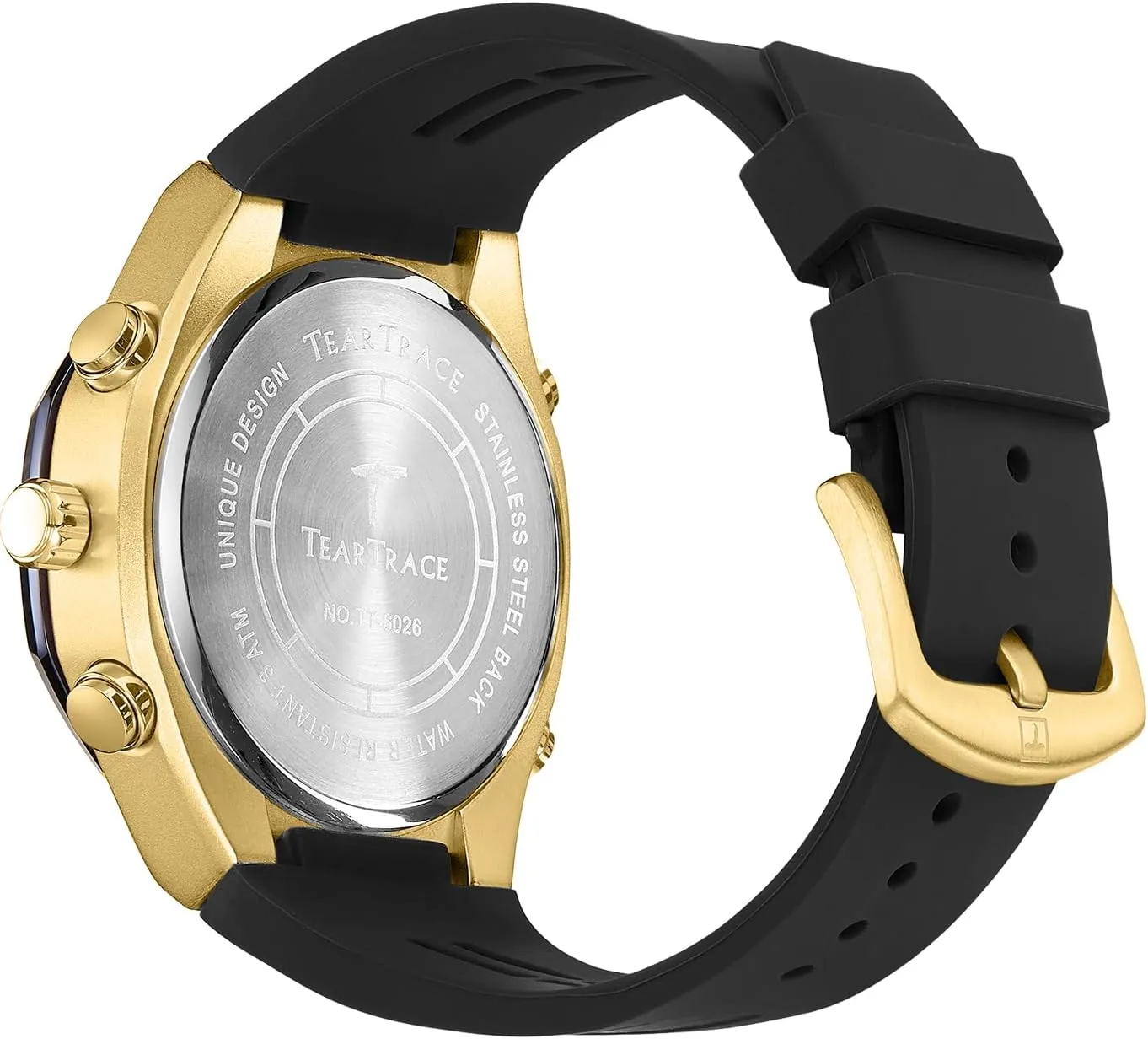 Watch with Second Hand and Silicone Strap Men's Watch Analog-Digital Chronograph Waterproof Sport Watch Calendar Date Luminous Alarm Casual centrally guarantee Work Hiking Running Wrist 