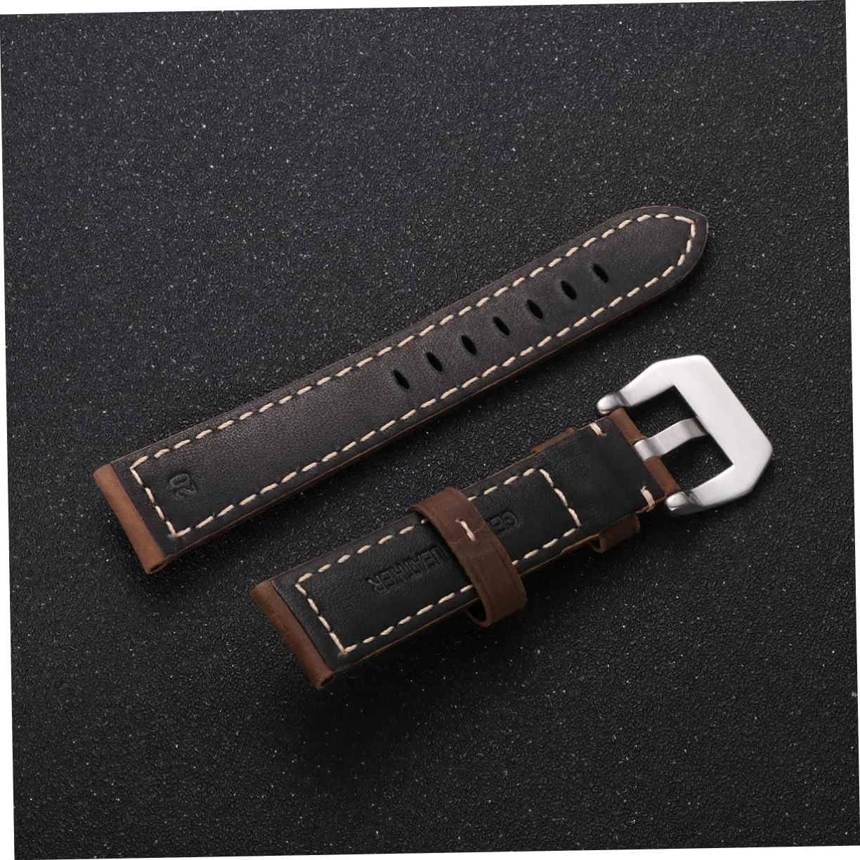 Watchband for Large Dial Sports Watches Comfortable and Durable balance girder urban Wrist Strap Easy Installation NOLITOY Retro 