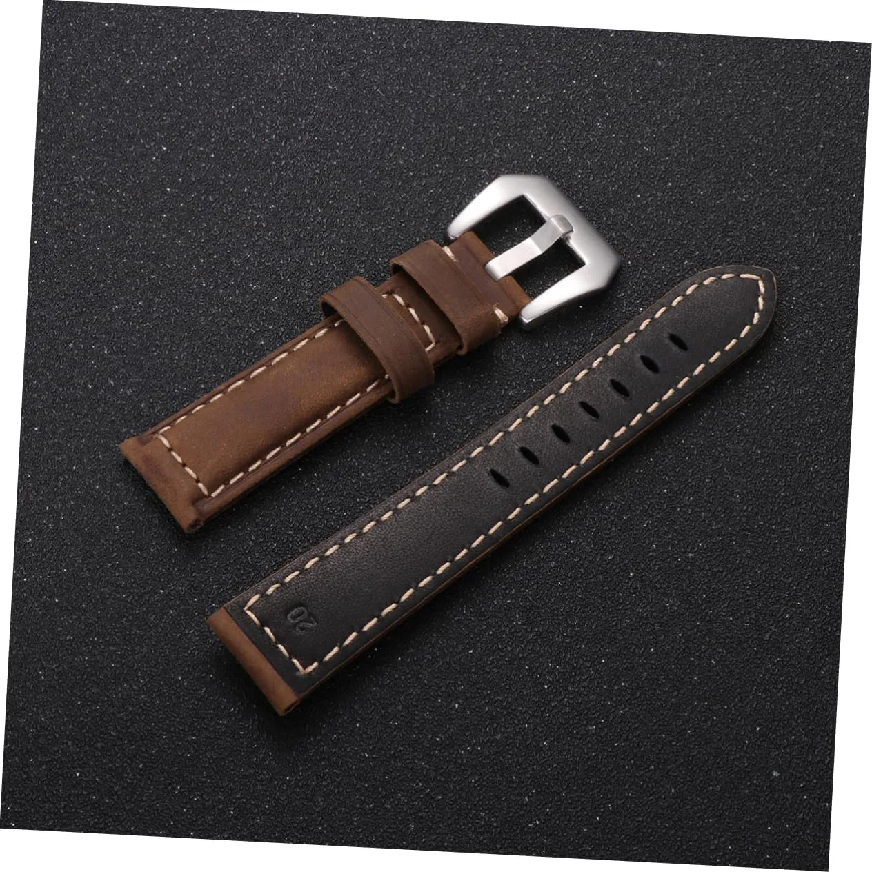 Watchband for Large Dial Sports Watches Comfortable and Durable balance girder urban Wrist Strap Easy Installation NOLITOY Retro 