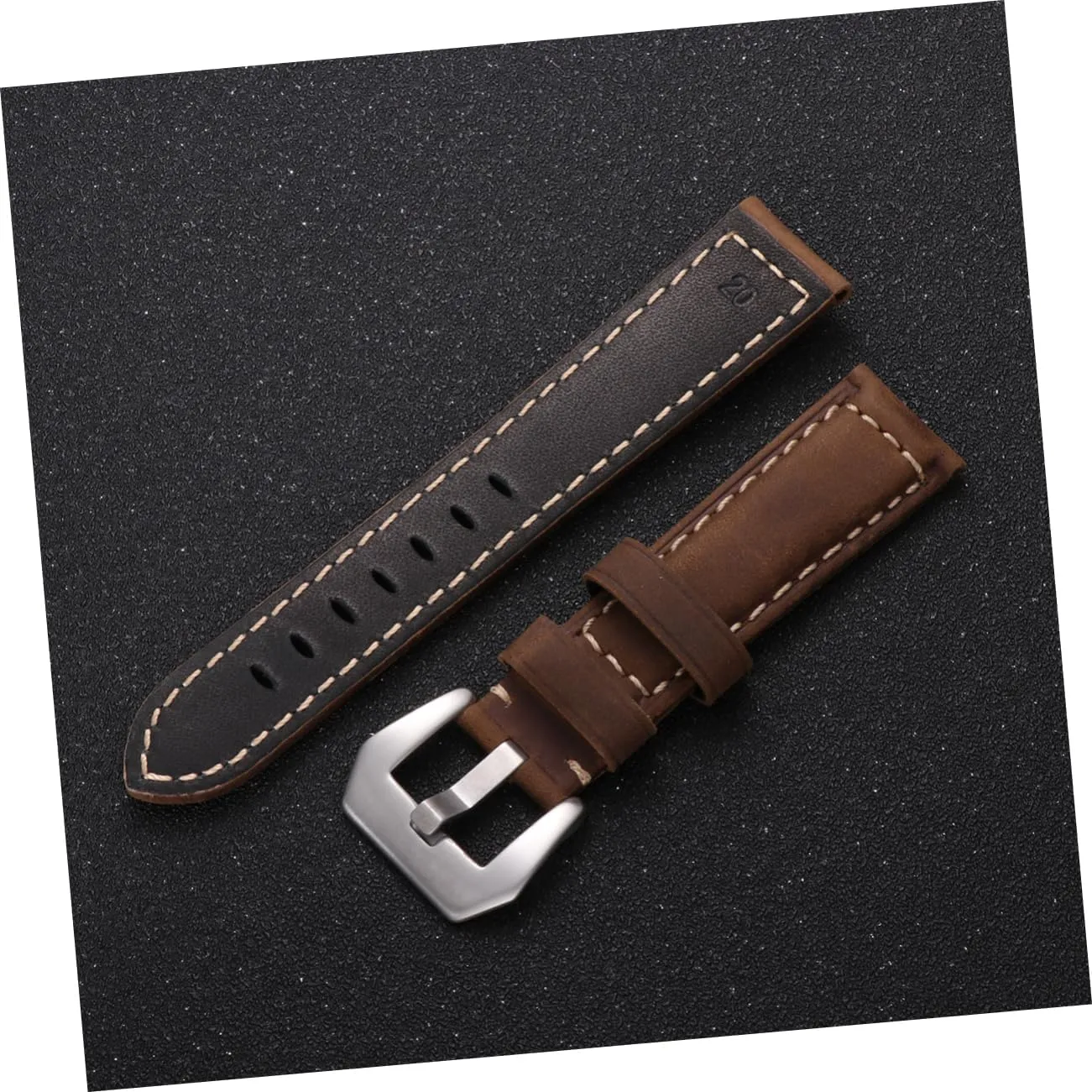 Watchband for Large Dial Sports Watches Comfortable and Durable balance girder urban Wrist Strap Easy Installation NOLITOY Retro 