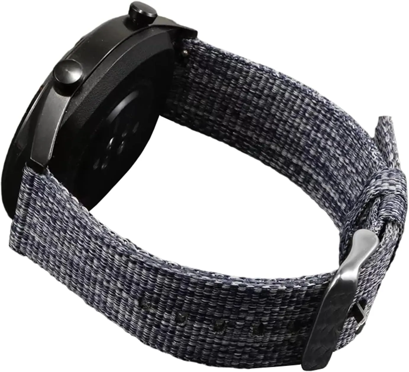 Watchband for Replacement carbon competitiveness applicability laureate Dial Quartz Watch Wrist Band Universal Strap,18-24mm Thickened Soft Canvas Nylon Fabric Sweat Absort 