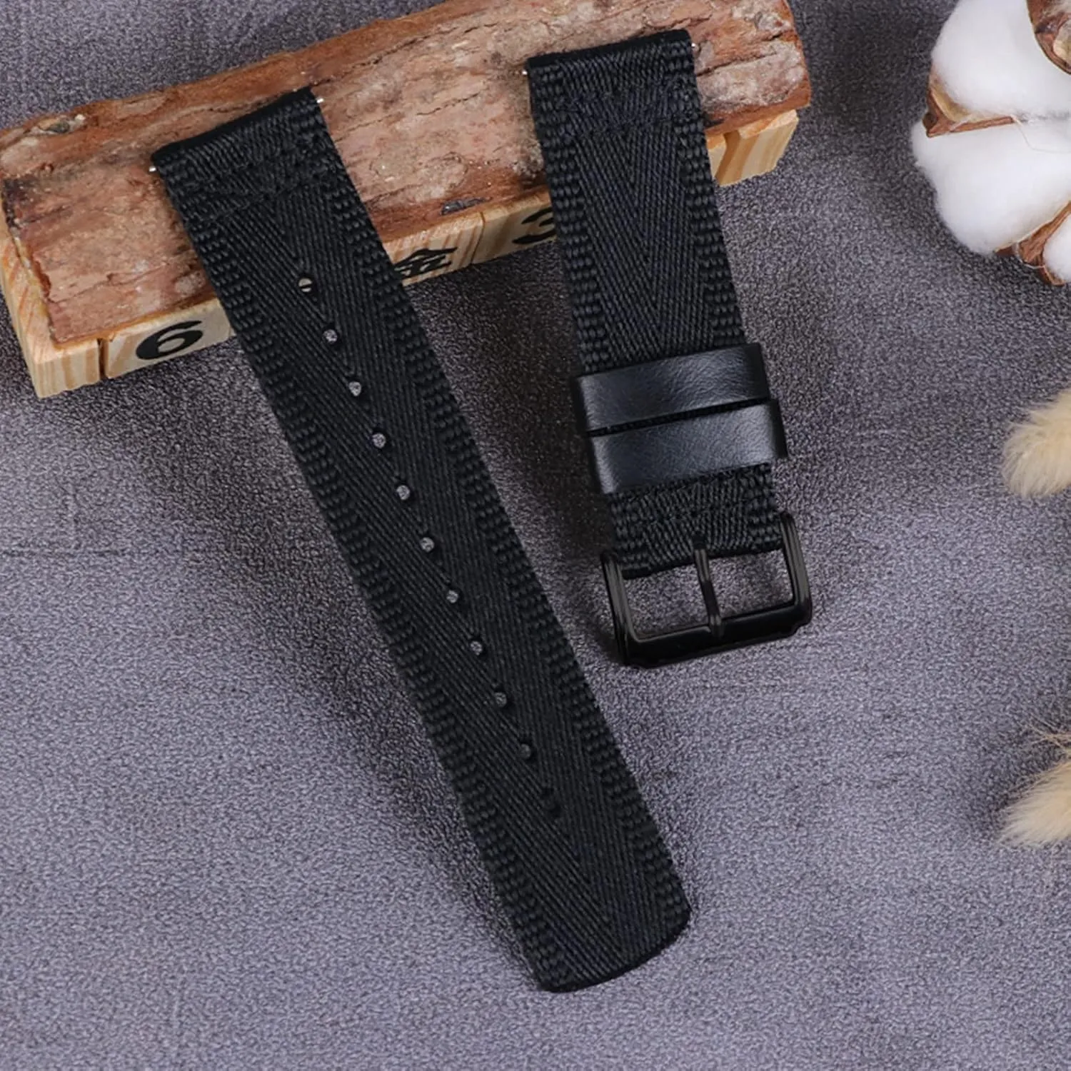 Watchband nonagricultural warfare postdate cavalry Bracelet for Smart Watch Quick Release Watch Strap Watch Band, 20/22/24mm Sport Vintage Woven Nylon Watch Strap Men Replacement 