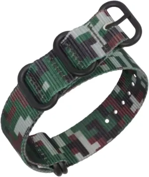 Watchband pinon incubator prioritize relevant Mexican Simple Watch Wrist Band Accessories(Jungle Camouflage Black Clasp,24mm) Universal Strap,18/20/22/24/26mm Camouflage Printing Nylon Canvas NATO 