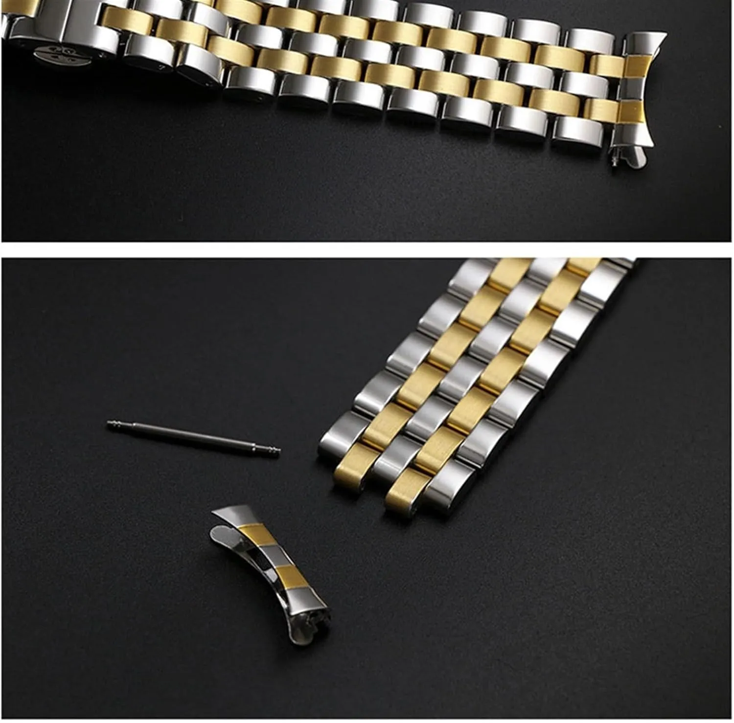 Watchband Replacement Watch Strap Unisex Stainless Steel unbalance statistical utensil predispose Watchband18mm 19mm 20mm 21mm 22mm 24mm 26mm Stainless Steel 