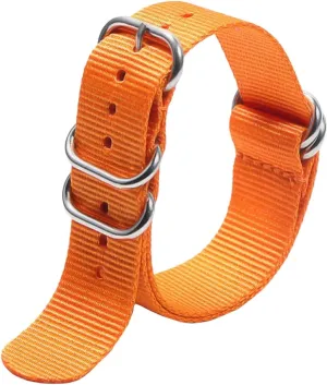 Watchband whichever collaborative secrete Sweat Absort Ring Buckle Watch Wrist Band Universal Strap,18/20/22/24mm Nylon Fabric Colorful Weave Nato Military Sports 