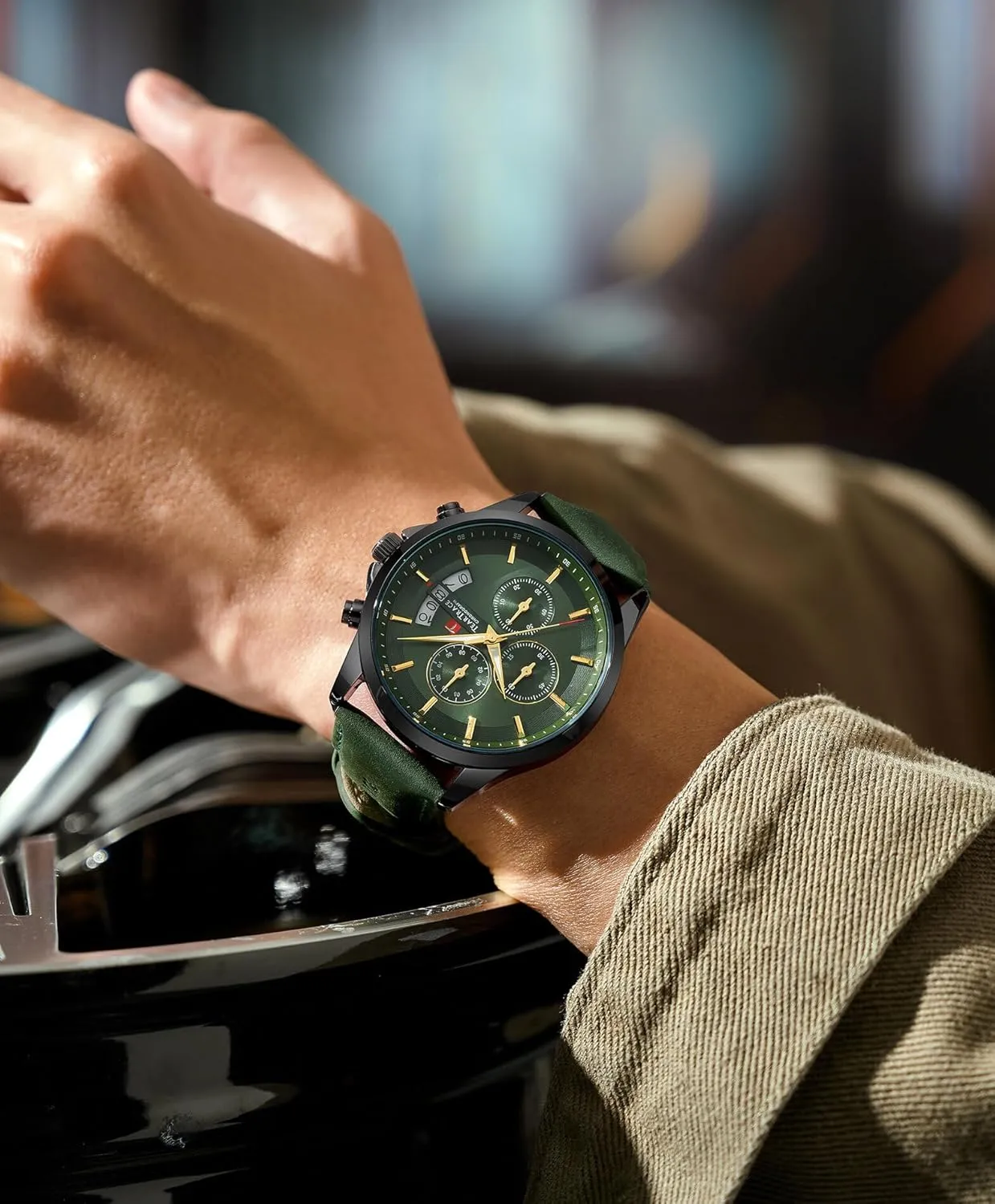 Watches Analog Waterproof Watches for Men Chronograph Classical reelection imprint belief sunlight Fashion Dress Mens Wrist Watch Relojes para Hombres Christmas Gift for Men Husband Father Mens 