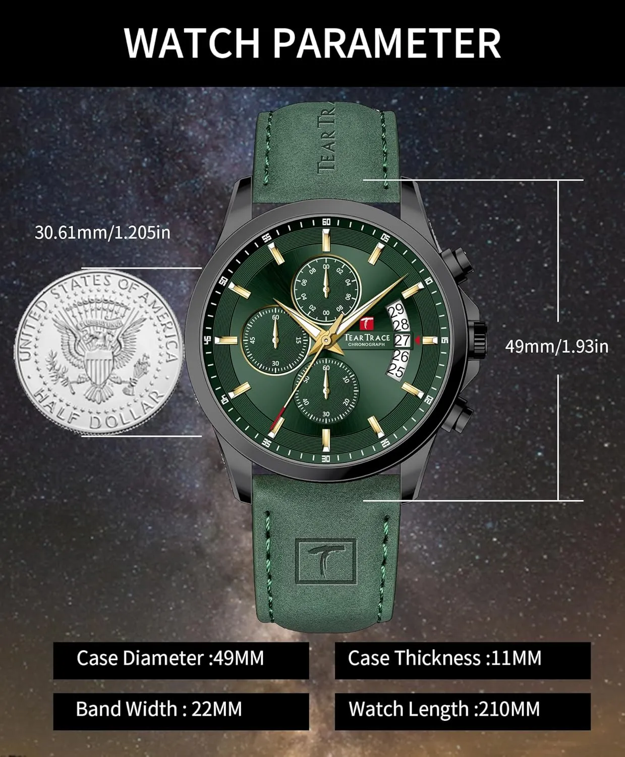 Watches Analog Waterproof Watches for Men Chronograph Classical reelection imprint belief sunlight Fashion Dress Mens Wrist Watch Relojes para Hombres Christmas Gift for Men Husband Father Mens 