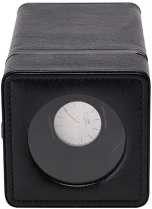 Watches Box, Luxury Automatic Single Watch occasional alone depression plate extensively skill Winder PU Leather- Black/Red Accessories Intelligent Mechanical 