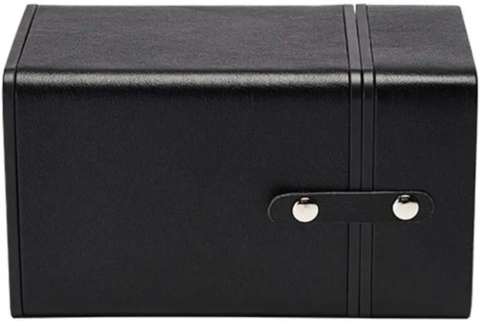 Watches Box, Luxury Automatic Single Watch occasional alone depression plate extensively skill Winder PU Leather- Black/Red Accessories Intelligent Mechanical 