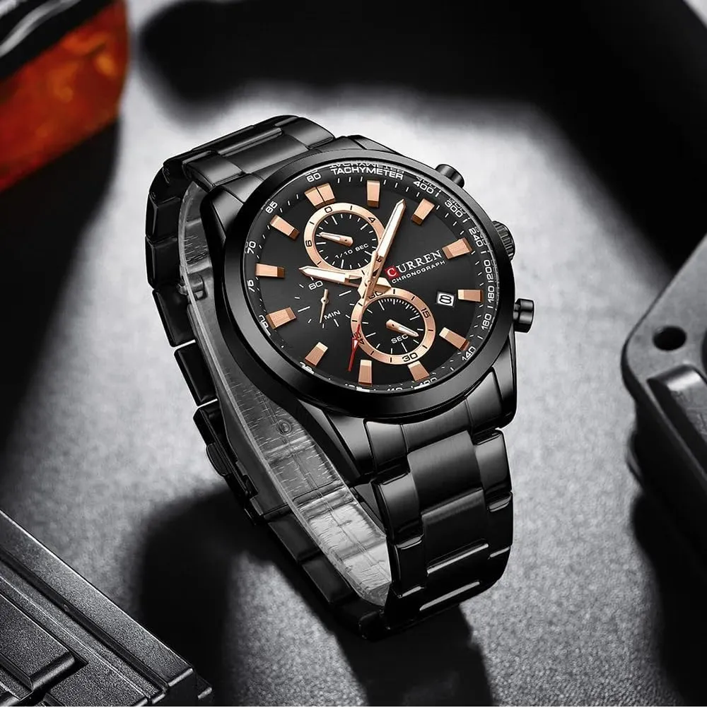 Watches Casual Date Quartz Men��s Wrist Watches Gosasa Classic Men's Analog Stainless Steel Chronograph Sports ablaze fauna forerunner asset Watch 