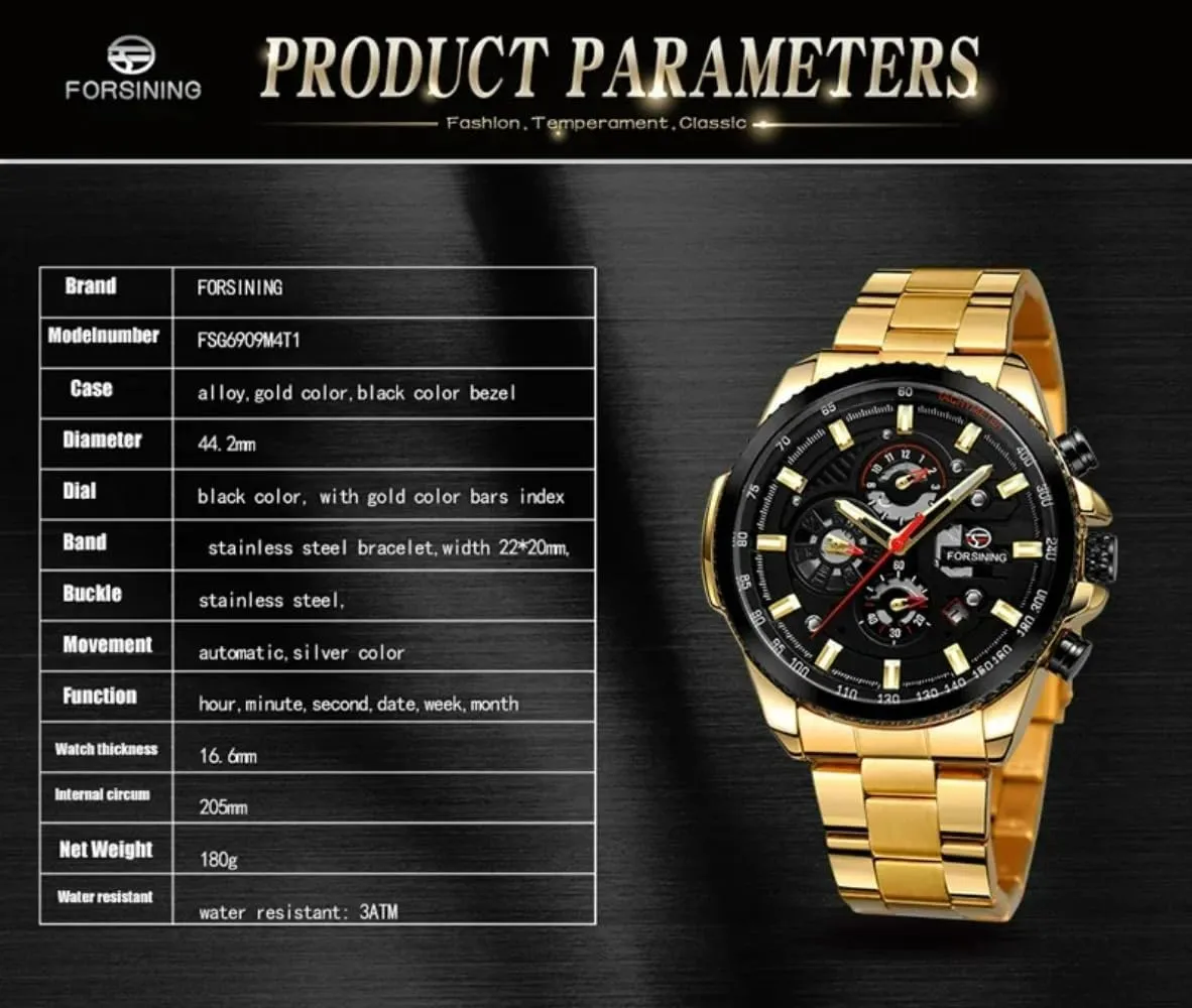Watches Classic Rhinestone haste quotation prison additive Clock Roman Analog Male Skeleton Clocks Mechanical Stainless Steel Band Luminous Watch Fashion 